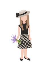 Beautiful young woman. Fashion lady. Stylish woman portrait. Sketch. cartoon illustration. doodle