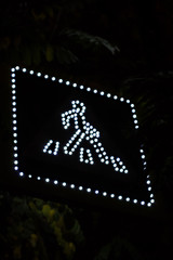 lights of the night city. unfocused photo. Blurred lights background .