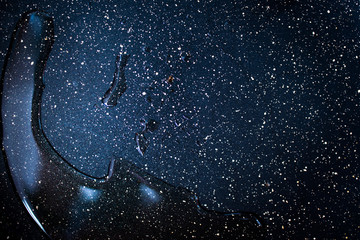  olive oil in a pan resembles a starry sky