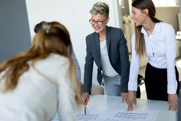 Group of business people collaborating in office