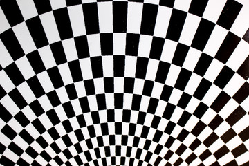 black and white checkered background