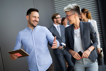 Group of business people.Business people sharing their new ideas.