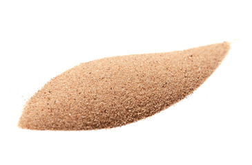 sand on the white background
