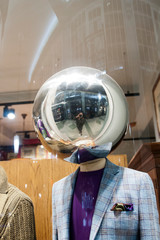  Model with ball in place of head.