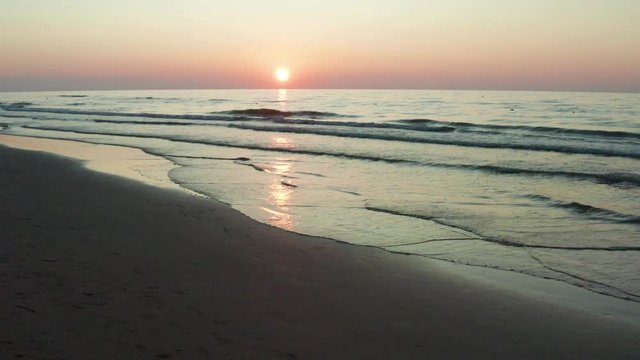 Tramonto sulla riviera di ponente a Rodi Garganico