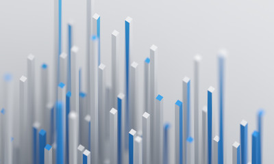 Abstract 3d render, modern background, graphic design