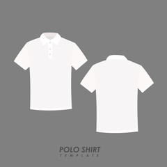 Blank polo shirt template