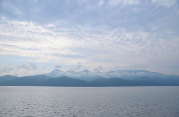 Shiretoko mountains in Japan