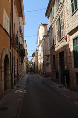 Fototapeta na wymiar Street in Soller, West Coast, Mallorca, Spain