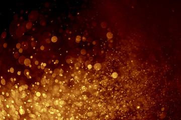 Abstract orange bokeh defocus background.