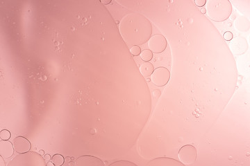 Abstract Pink water bubbles background