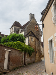 Naklejka premium vieilles maisons de Mortagne-au-Perche dans l'Orne en France