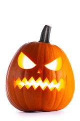 Halloween Pumpkin on white
