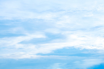 Blue sky with natural white clouds landscape.- Image