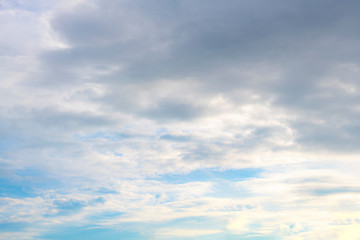 Fototapeta premium Blue sky with natural white clouds landscape.- Image
