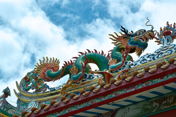 Fototapeta na wymiar chinesisches Gotteshaus in Ubon, Thailand