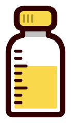 子供用のシロップ薬　イラスト素材