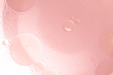 Abstract Pink water bubbles background