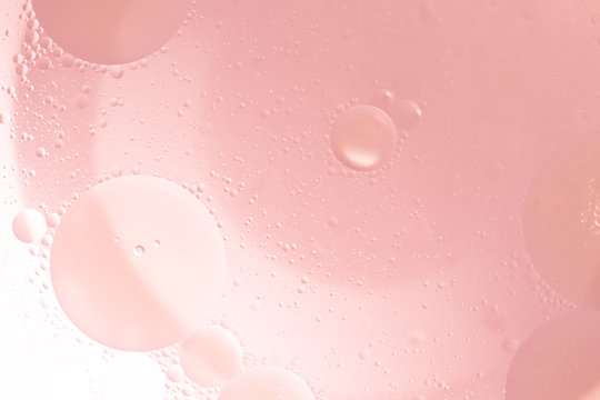 Abstract Pink Water Bubbles Background