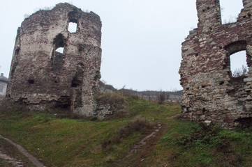 Abandoned ruins of castle in Buchcach