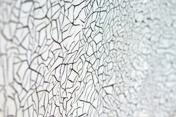 cracked white paint as background