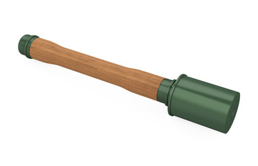 German Stick Grenade Isolated