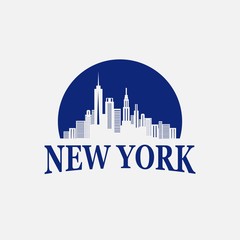Fototapeta premium Logo template for New York City