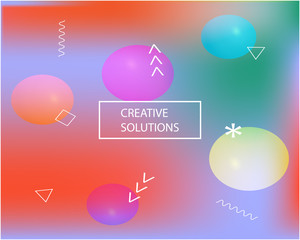 Trendy modern abstract background.