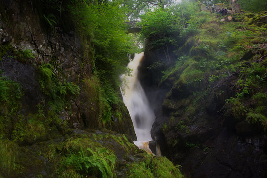 Aira force and surrounding area in the lakes