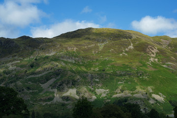 Aira force and surrounding area in the lakes