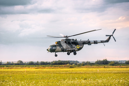military helicopter MI-8