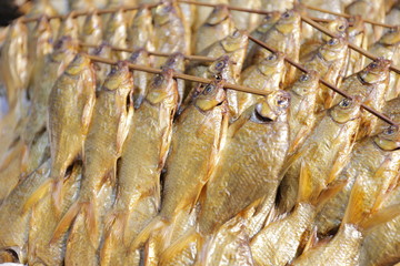 ancient thalland old fish Dried fish