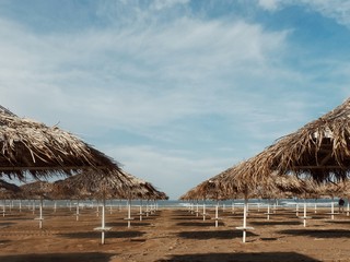 Tents on a Beach