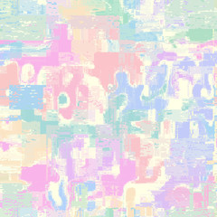 Vector image with imitation of grunge datamoshing texture.