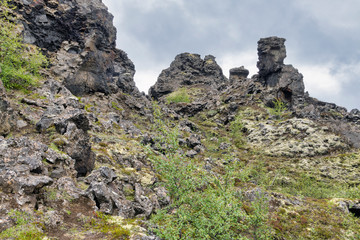 Fototapeta premium Dimmuborgir Lava Pillars Iceland