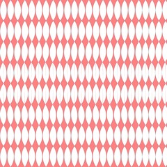 Seamless vector pattern. Abstract red and white geometric background.