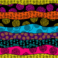 Vector ethnic tribal pattern. Seamless art image.