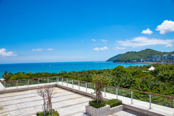 Obraz premium Sanya Hainan China luxury resort daylight landscape