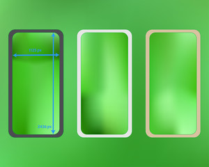 Mesh, lime colored phone backgrounds kit.