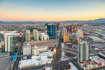 Foto op Plexiglas Las Vegas, Nevada, USA skyline over the strip © SeanPavonePhoto