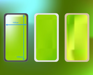 Mesh, green colored phone backgrounds kit.
