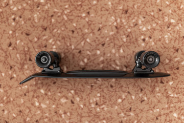 black little plastic skateboard short cruiser