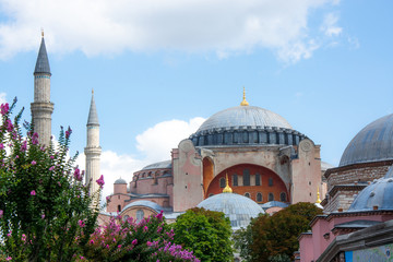 Fototapeta na wymiar Hagia Sophia or Ayasofya Mosque, Istanbul