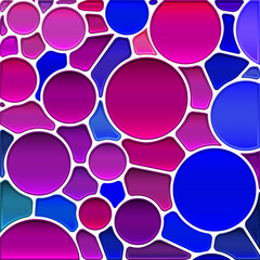 abstract vector stained-glass mosaic background