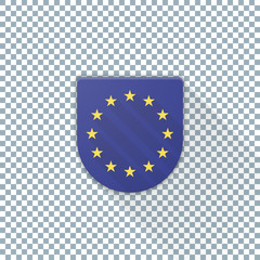 European Union Shield adaptive standard icon for application  illustration