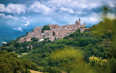 Fototapeta na wymiar Urbino, Italy - View of the Historic Town of Urbino (UNESCO World Heritage)