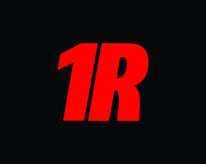 Obraz premium Creative Minimal 1R or R1 Logo Design | 1R R1 Logo Design