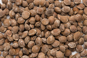 delicious nutritious fried apricot pits with salt