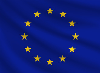 Circle icons surrounded by 12 stars, the flag of the European Union.