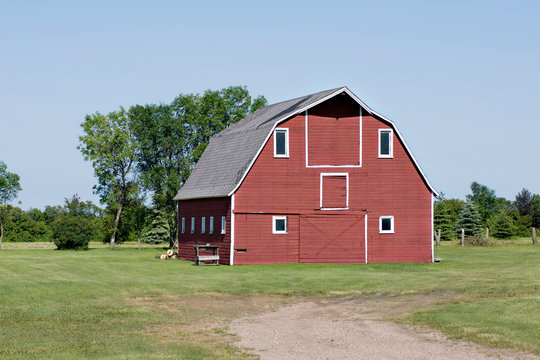 well maintained old  barn
